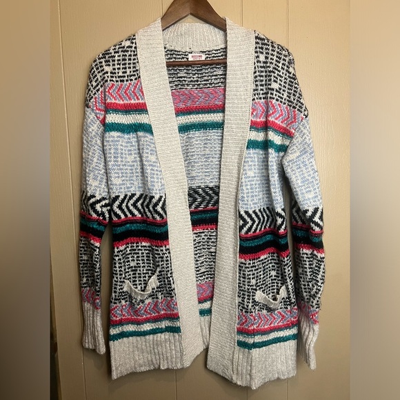 Mossimo Supply Co. Sweaters - Mossimo Colorful Aztec Cardigan with Pockets